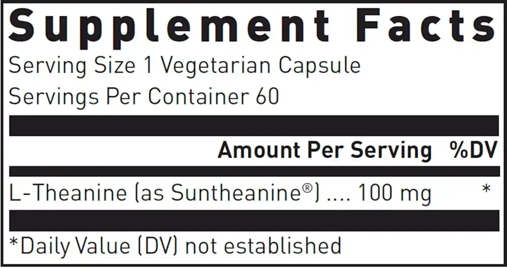 Product image for L-Theanine 100mg.