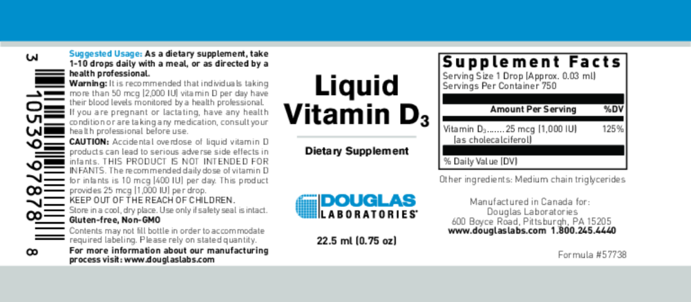 Product image for Liquid Vitamin D3.