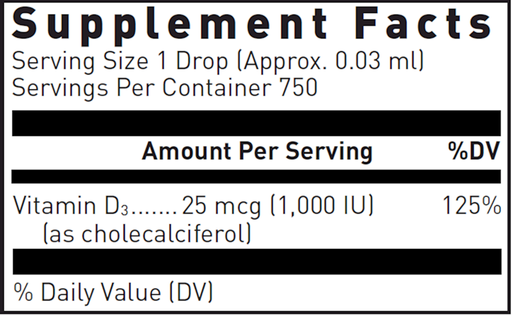 Product image for Liquid Vitamin D3.