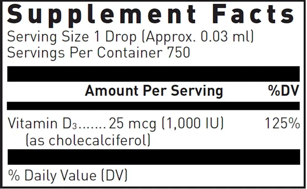 Product image for Liquid Vitamin D3.