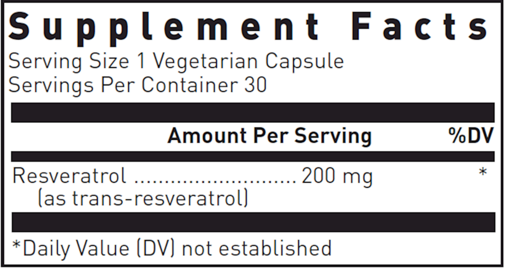 Product image for Resveratrol.