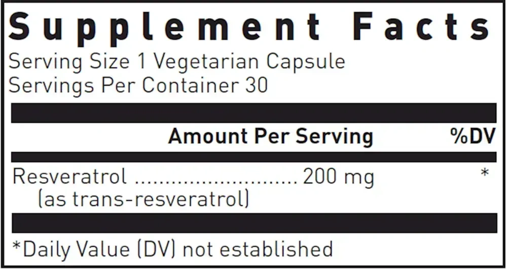Product image for Resveratrol.