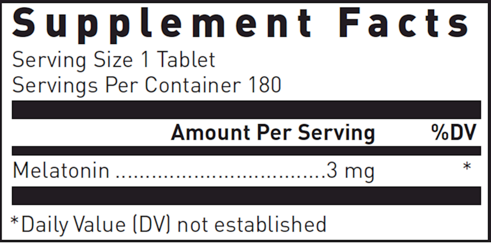 Product image for Melatonin P.R. 3mg.
