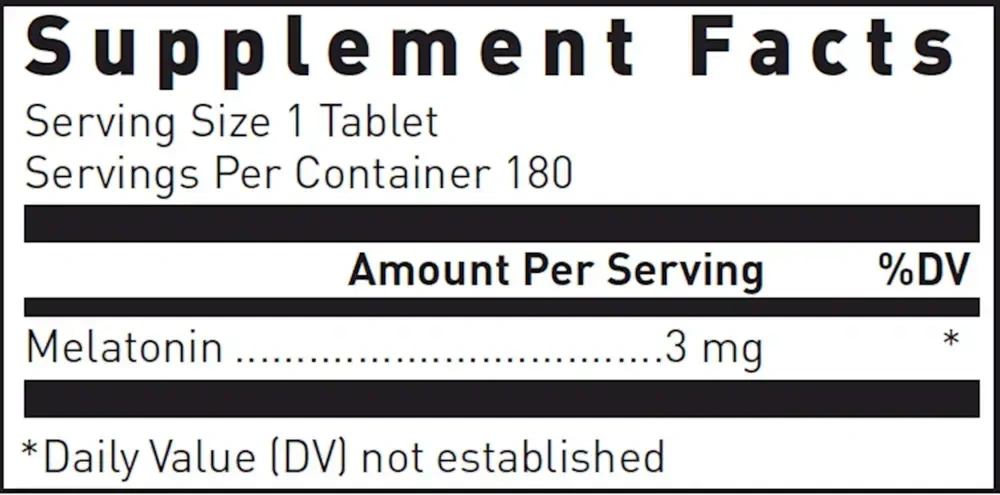 Product image for Melatonin P.R. 3mg.