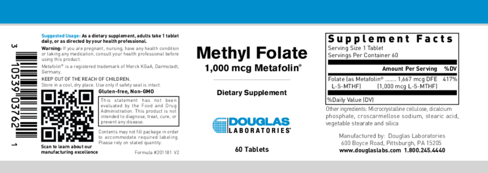 Product image for Methyl Folate.
