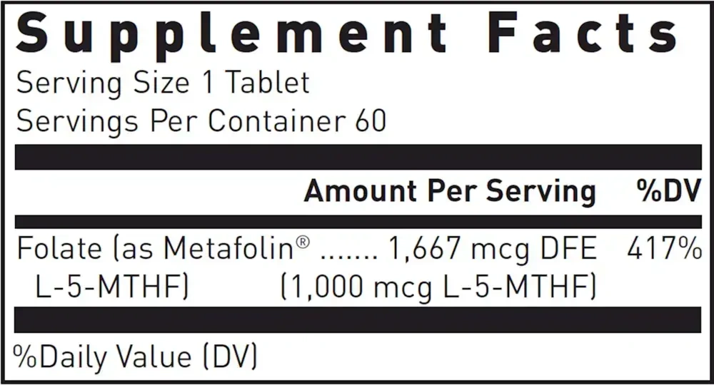 Product image for Methyl Folate.