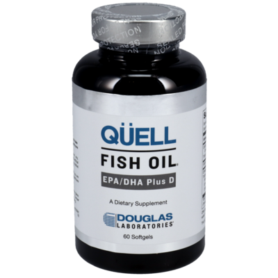 Quell Fish Oil EPA/DHA plus Vitamin D 60 Softgels