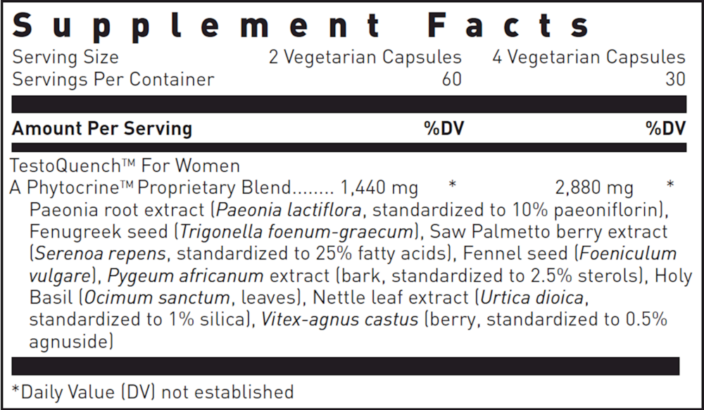 Product image for TestoQuench for Women.