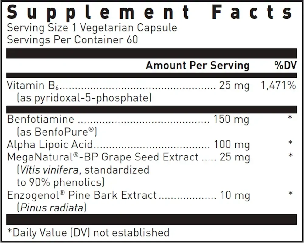Product image for Ultra Benfotiamine.