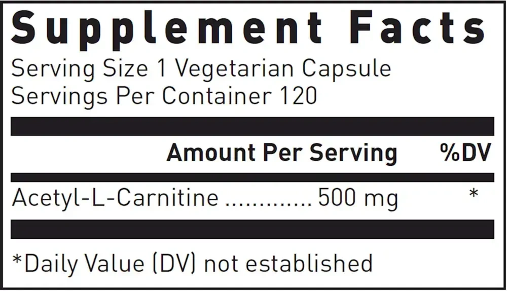 Product image for Acetyl L-Carnitine 500mg.