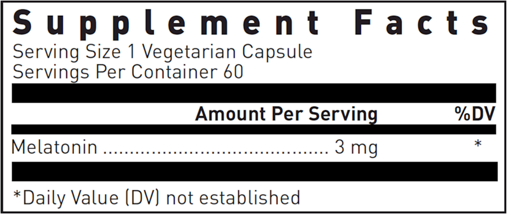 Product image for Melatonin 3mg.