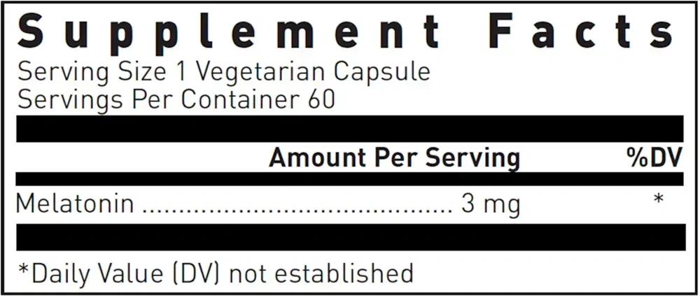 Product image for Melatonin 3mg.