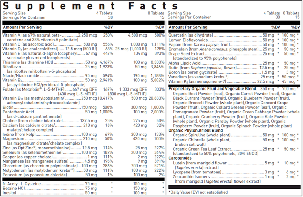 Product image for Ultra Preventive X Tablets.