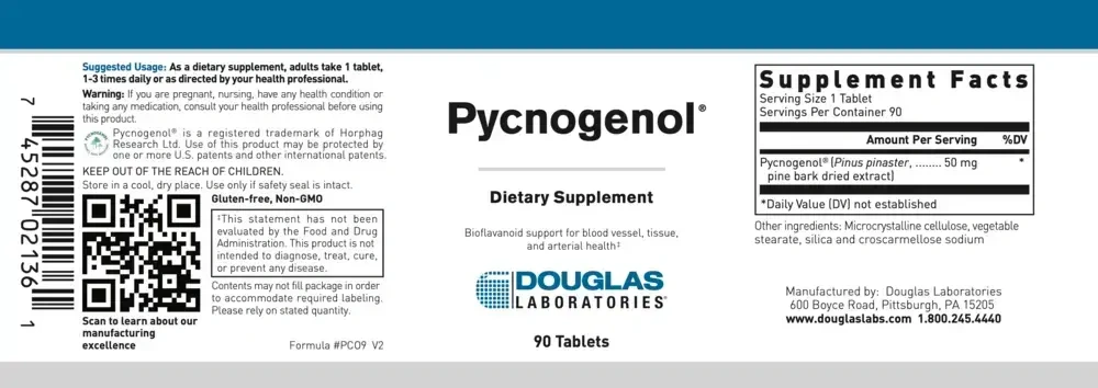 Product image for Pycnogenol 50mg.