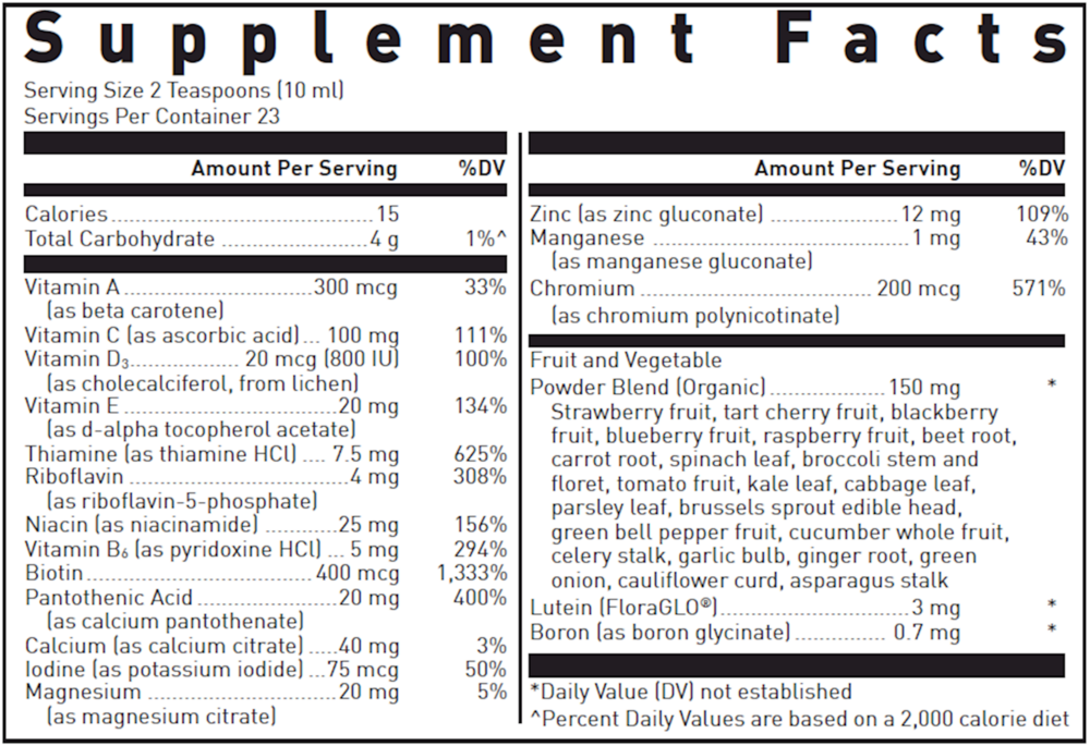 Product image for Liquid Multivitamin.