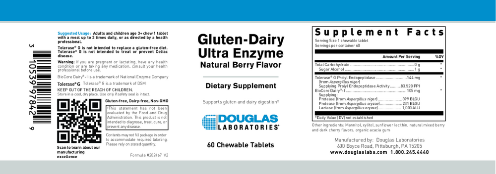 Product image for Gluten-Dairy Ultra Enzyme.