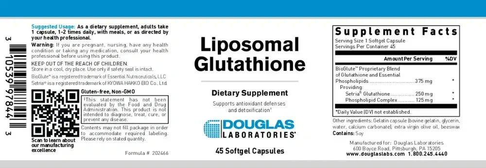 Product image for Liposomal Glutathione.
