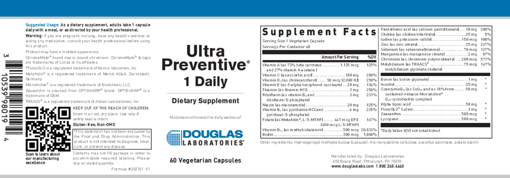 Product image for Ultra Preventative® 1 Daily.
