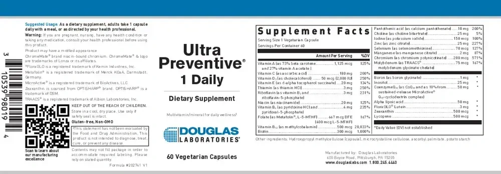 Product image for Ultra Preventative® 1 Daily.