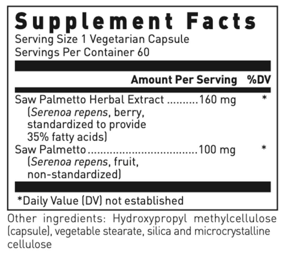 Product image for Saw Palmetto Max-V (California Only).