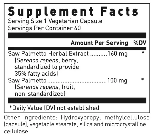 Product image for Saw Palmetto Max-V (California Only).