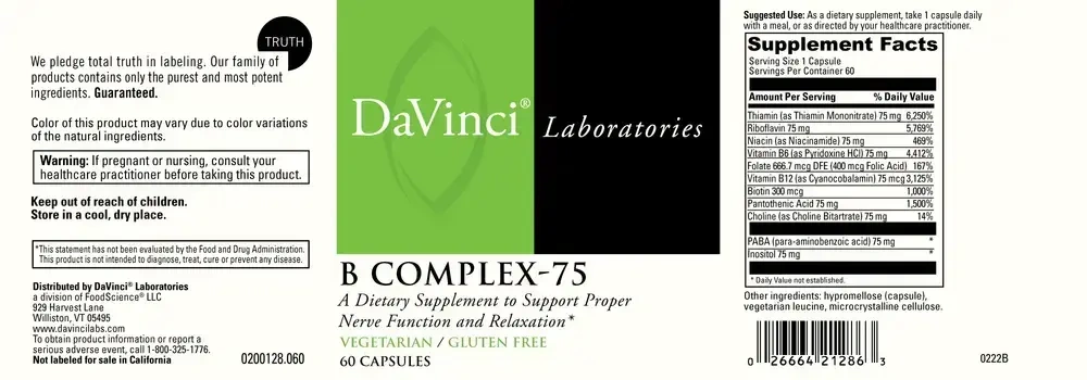 Product image for B Complex-75.