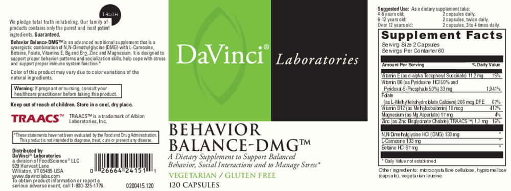 Product image for Behavior Balance-DMG.