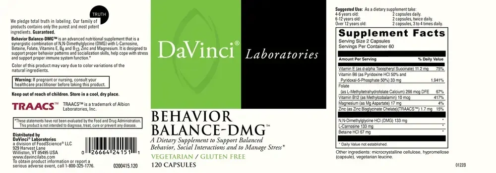 Product image for Behavior Balance-DMG.