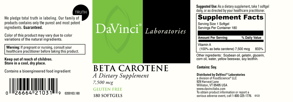 Product image for Beta Carotene.