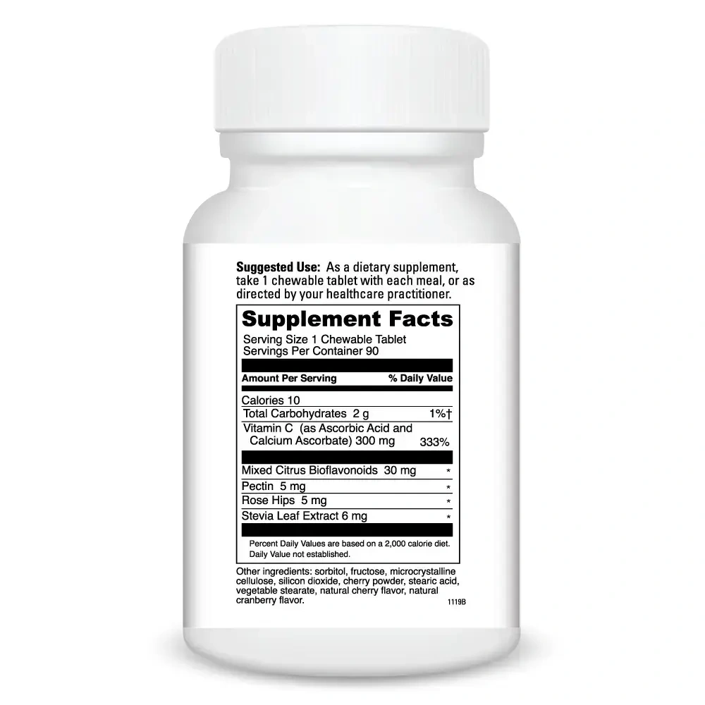 Product image for Chewable C-300mg Cherry.