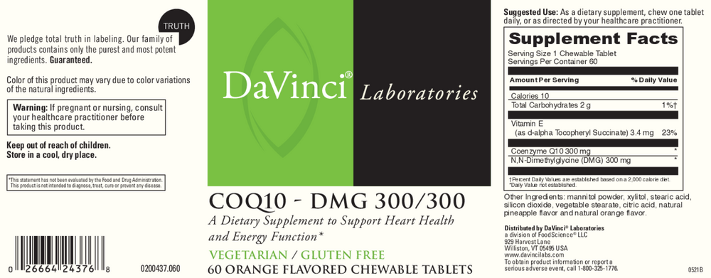 Product image for CoQ10-DMG 300&#x2F;300.