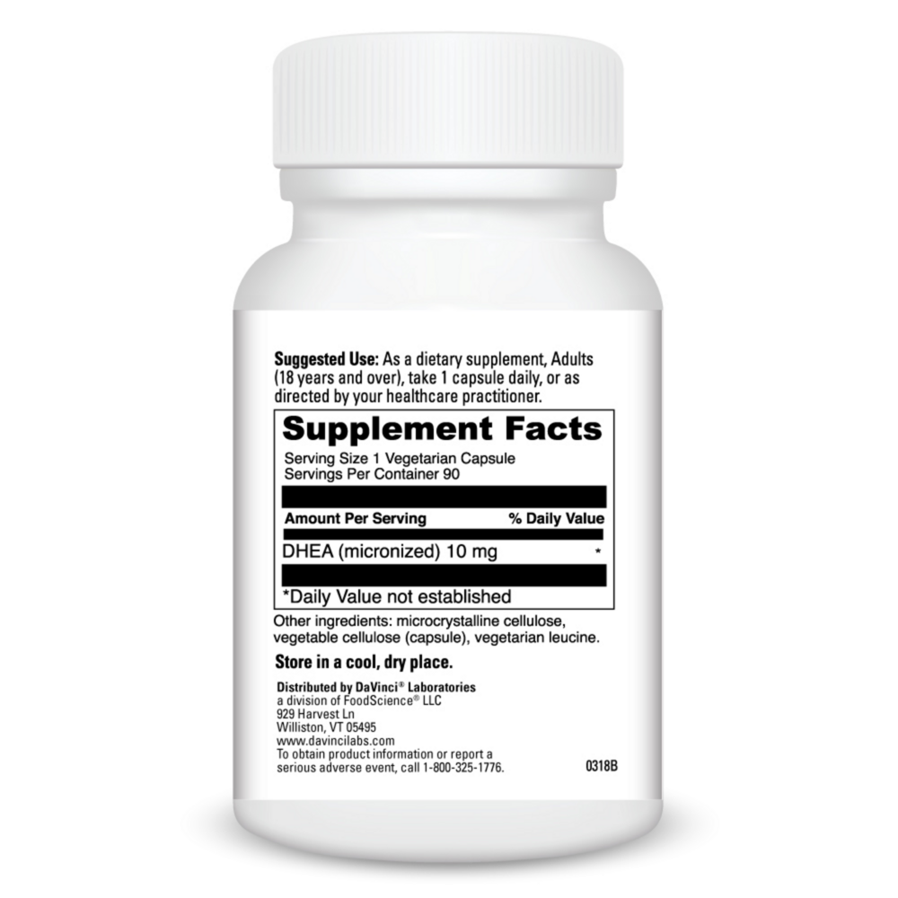 Product image for DHEA (micronized) 10mg.