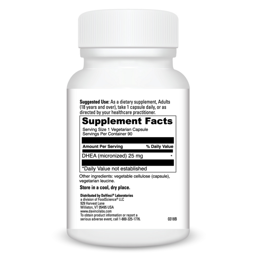 Product image for DHEA (micronized) 25mg.