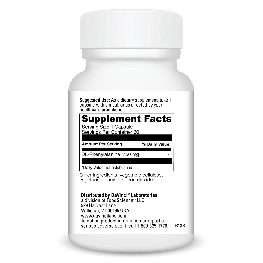 Product image for DL-Phenylalanine 750mg.