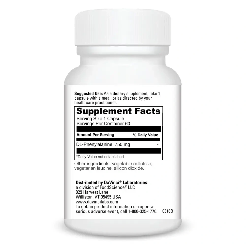 Product image for DL-Phenylalanine 750mg.