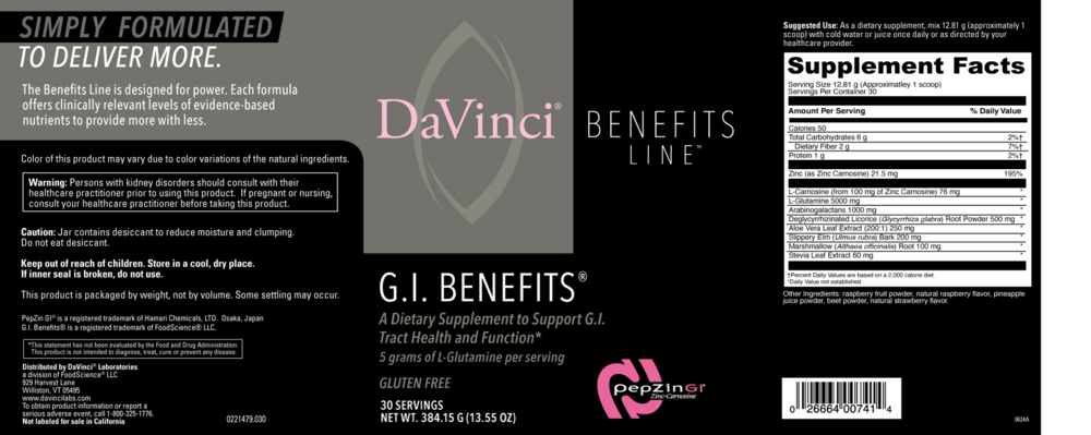Product image for G.I. Benefits.
