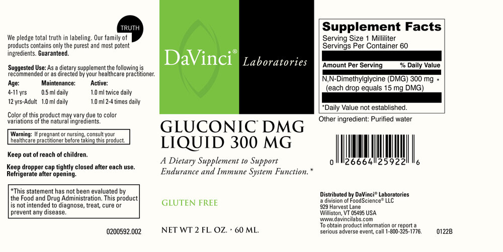 Product image for Gluconic® DMG Liquid 300mg.