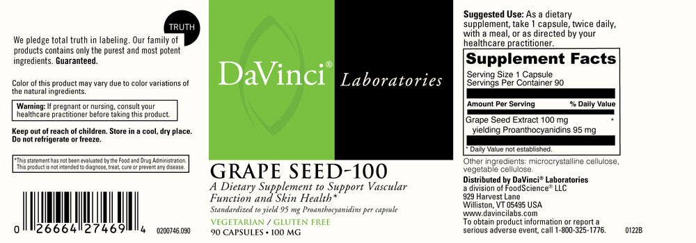 Product image for Grape Seed 100mg.