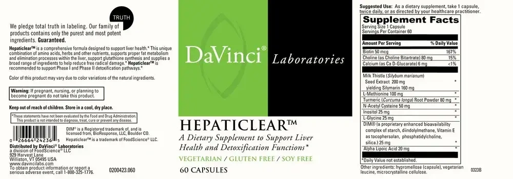Product image for Hepaticlear.