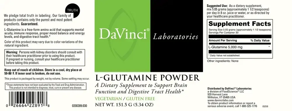 Product image for L-Glutamine Powder.