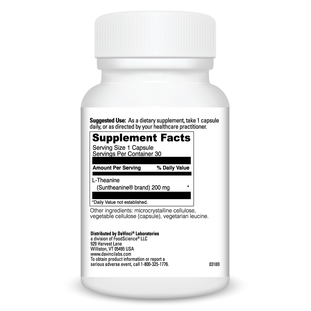 Product image for L-Theanine 200mg.