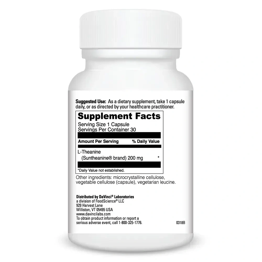 Product image for L-Theanine 200mg.