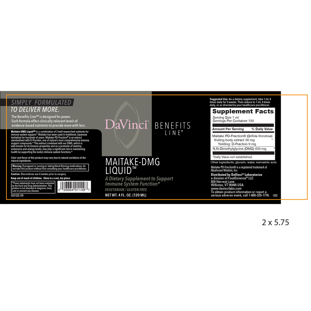 Product image for Maitake-DMG Liquid.