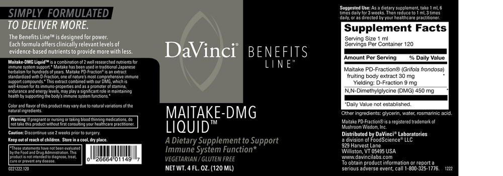 Product image for Maitake-DMG Liquid.