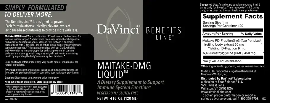 Product image for Maitake-DMG Liquid.