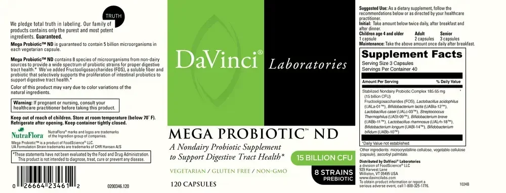 Product image for Mega Probiotic ND.