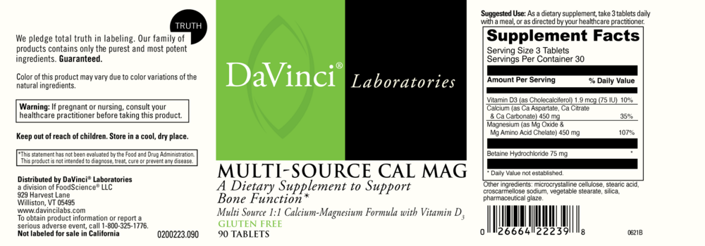Product image for Multi-Source Cal Mag.