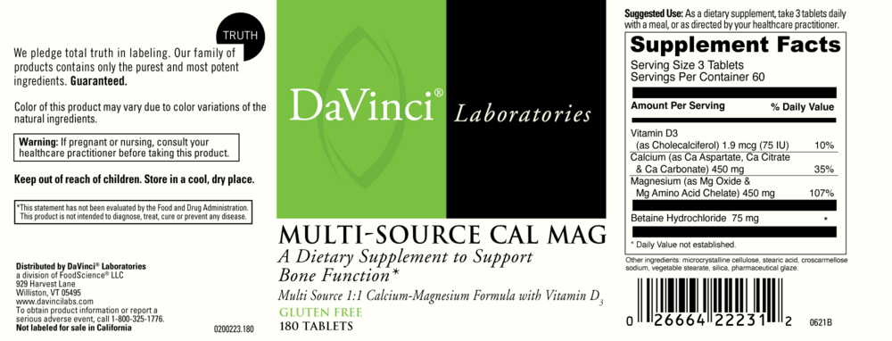 Product image for Multi-Source Cal Mag.