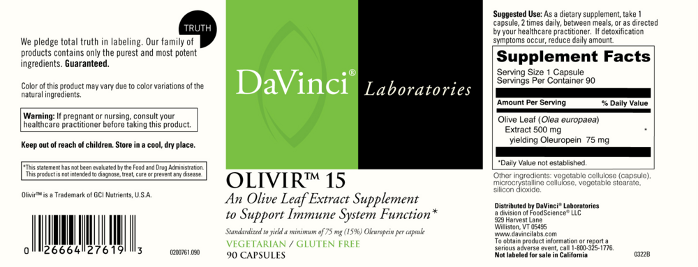 Product image for Olivir 15.
