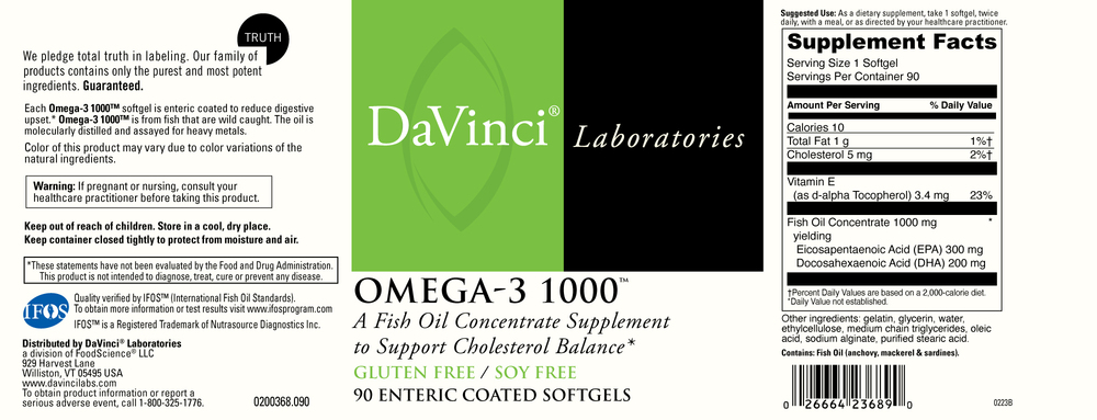 Product image for Omega 3-1000.